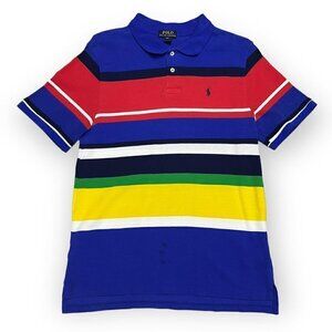 Polo Ralph Lauren Youth Striped Polo Tee Shirt - Womens Small